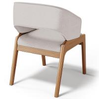 Kit 02 Cadeiras De Jantar E Estar Living Estofada Lince L02 Linho Bege - 5