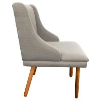 Kit 02 Cadeiras Sala de Jantar Liz Linho Bege - D'rossi - 5