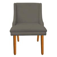 Kit 8 Cadeiras de Jantar Suede Marrom Rato Pés Palito - 5