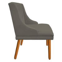 Kit 8 Cadeiras de Jantar Suede Marrom Rato Pés Palito - 8