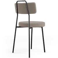 Kit 02 Cadeiras Decorativas Estofada Para Sala De Jantar Barcelona L02 Bouclê Bege - 6