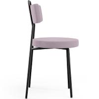 Kit 02 Cadeiras Decorativas Estofada Para Sala De Jantar Barcelona L02 Suede Rosê - 2