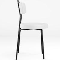 Kit 02 Cadeiras Decorativas Estofada Para Sala De Jantar Barcelona L02 Facto Branco