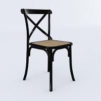 Kit 10 Cadeiras Katrina Preta Assento Corano Bege Aço New Green - Branco - 3