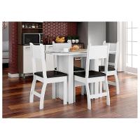 Conjunto 2 Cadeiras Milano Branco Com Preto - 4