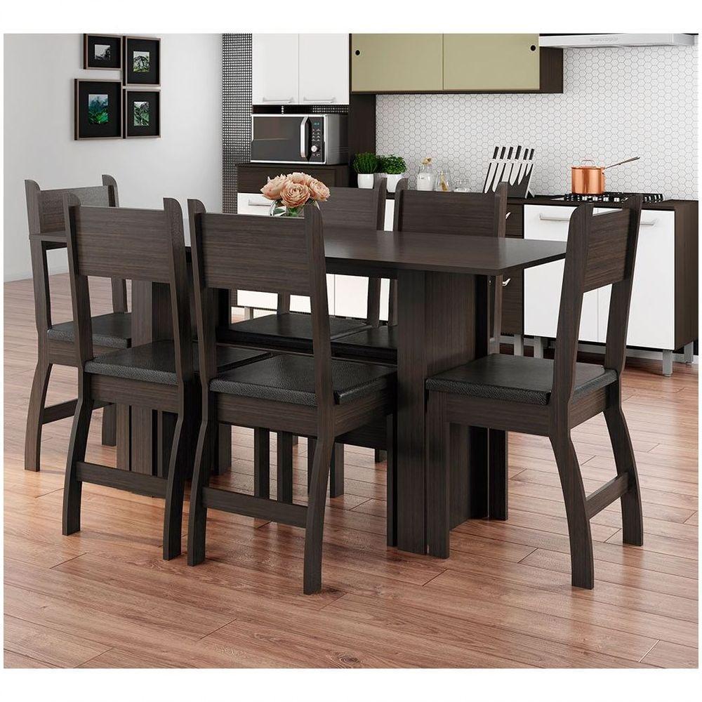 Conjunto 2 Cadeiras Milano Amêndoa Com Preto - 4