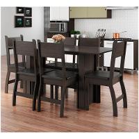 Conjunto 2 Cadeiras Milano Amêndoa Com Preto - 4