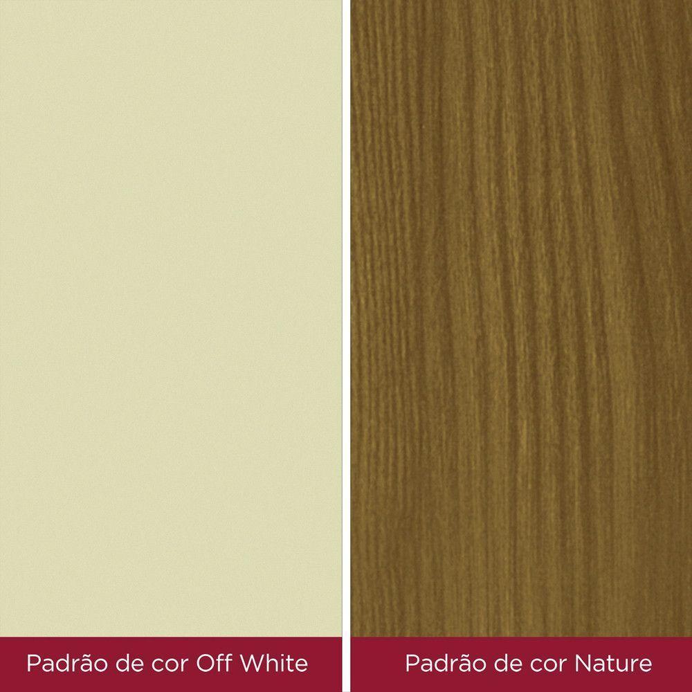 Conjunto Sala De Jantar Tampo Mdf Canto Reto 120 Cm 04 Cadeiras Dulce Henn Nature Com Off White E Linho - 6