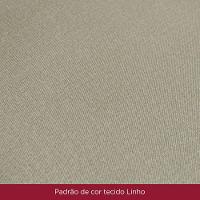 Conjunto Sala De Jantar Tampo Mdf Canto Reto Com Vidro 120 Cm 04 Cadeiras Kateryna Henn Nature Com Off White E Linho - 8