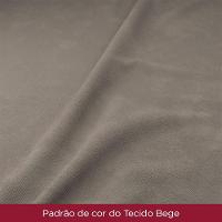 Conjunto Sala De Jantar Tampo Mdf Canto Reto Com Vidro 90 Cm 04 Cadeiras Valentina Henn Nature Com Off White E Bege - 7