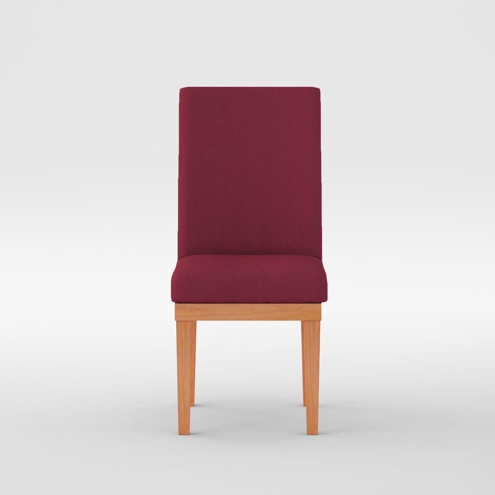 Cadeira Para Mesa De Jantar Estofada Reforçada marsala - 1