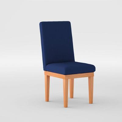 Cadeira De Jantar Estofada Reforçada azul Marinho