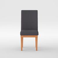 Cadeira De Jantar Estofada Reforçada Cinza - 4