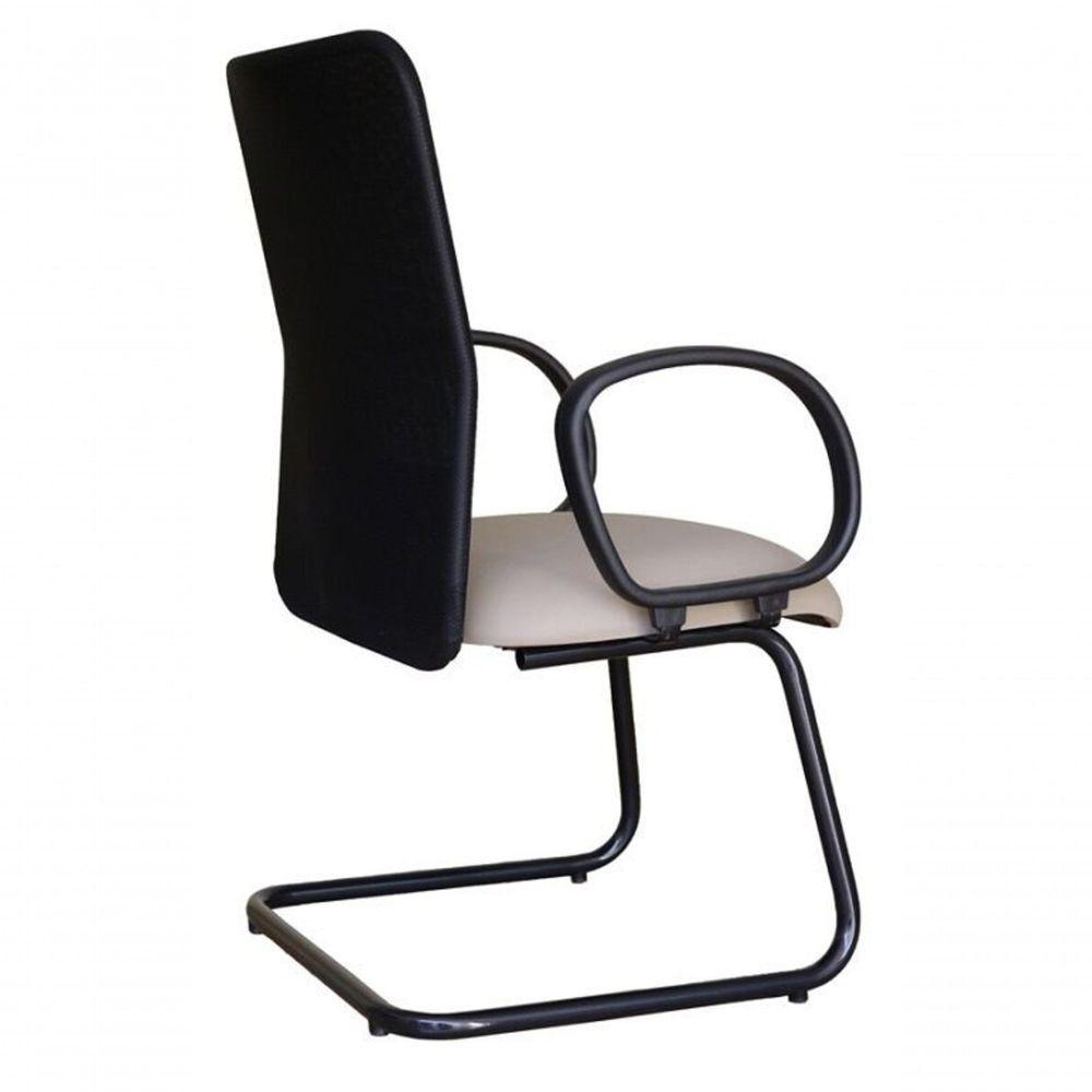 Cadeira Para Sala De Reunião Com Tela Mesh Peruggia Cinza - 2