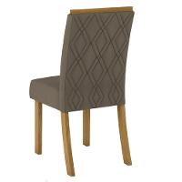 Conjunto de 02 Cadeiras Estofadas Vita Henn Nature com Bege - 3