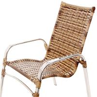 2 Cadeiras Emily Cor Cappuccino, Estrutura Alumínio Polido, área Interna E Externa - 4