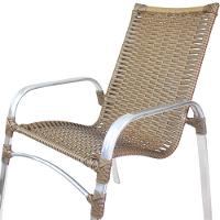 2 Cadeiras Emily Cor Sépia, Estrutura Alumínio Polido, área Interna E Externa - 6