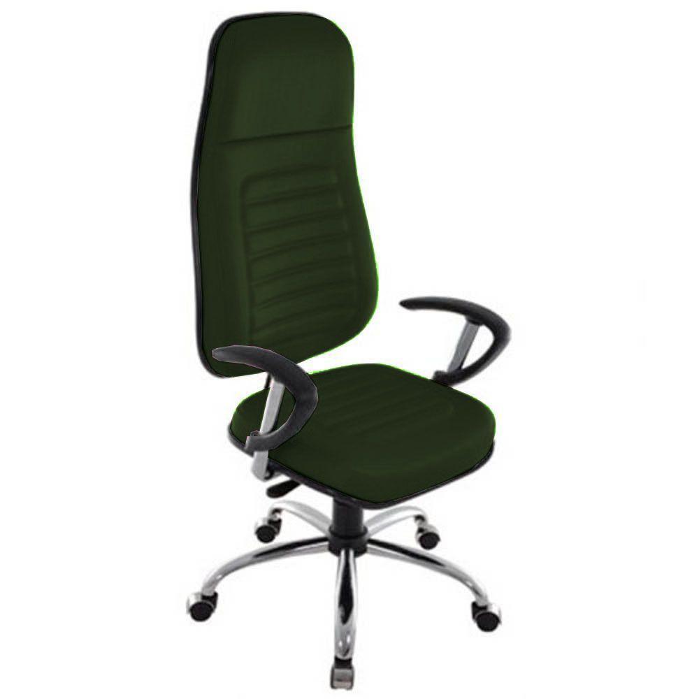 Cadeira Presidente Com Espaldar Alto Linha Blenda Verde - 1