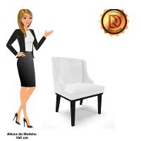 Kit 02 Cadeiras De Jantar Corano Branco Base Madeira - 3