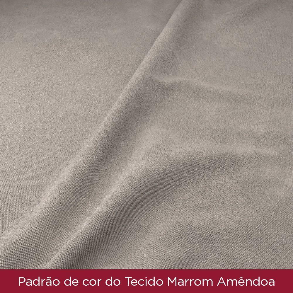 Conjunto De 2 Cadeiras Estofadas Com Marrom Amêndoa - 5