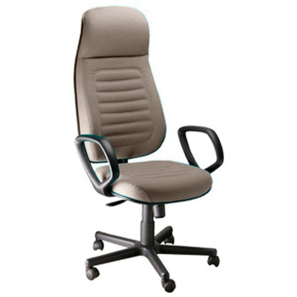 Cadeira Presidente Com Espaldar Alto Linha Blenda Bege - 1