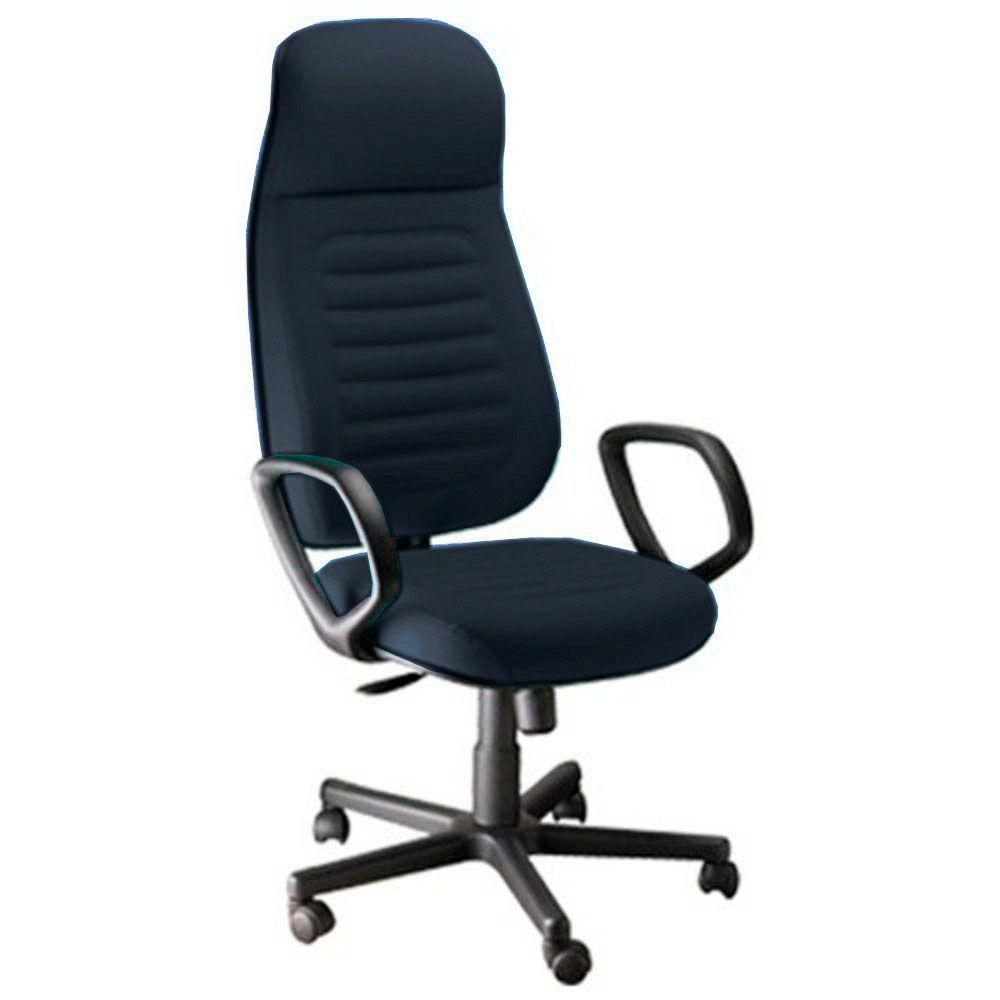 Cadeira Presidente Com Espaldar Alto Linha Blenda Azul - 1