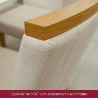 Conjunto De 2 Cadeiras Estofadas Com Linho - 3