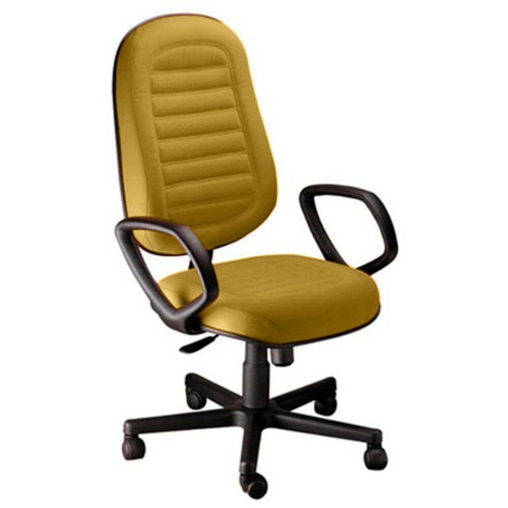 Cadeira Presidente Gomada Com Braços Linha Blenda Amarelo - 1
