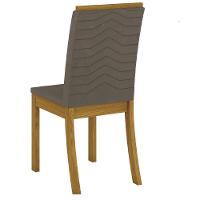 Conjunto 04 Cadeiras Estofadas Isa Henn Nature Com Bege - 5