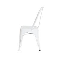 Kit 3 Cadeiras Tolix Iron Branca Aço Industrial Bar - 9