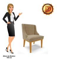 Kit 02 Cadeiras De Jantar Liz Suede Marrom Rato - 11