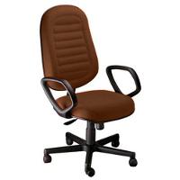 Cadeira Presidente Gomada Com Braços Linha Blenda Caramelo - 1