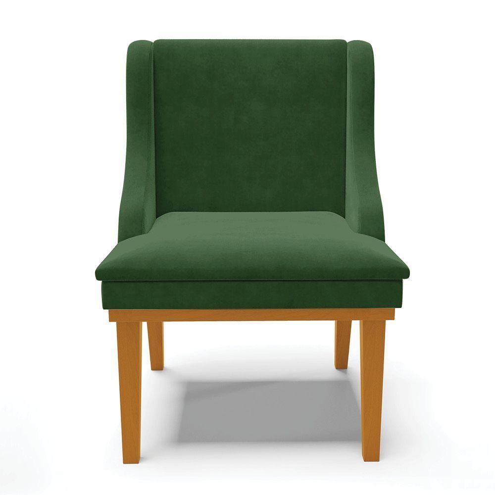 Kit 08 Cadeiras De Jantar Liz Suede Verde - 7