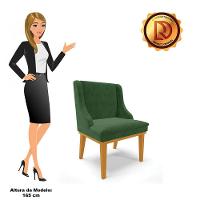 Kit 08 Cadeiras De Jantar Liz Suede Verde