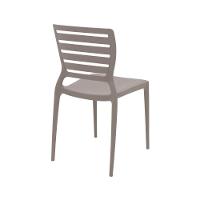 Cadeira Sofia Camurça Encosto Vazado Horizontal 92237/310