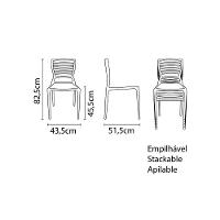 Cadeira Sofia Camurça Encosto Vazado Horizontal 92237/310 - 6