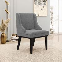 Kit 02 Cadeiras De Jantar Base Madeira Preto A26 Grafite - 8