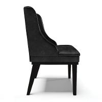 Kit 06 Cadeiras De Jantar Base Fixa Madeira Preto Cor Preto - 6