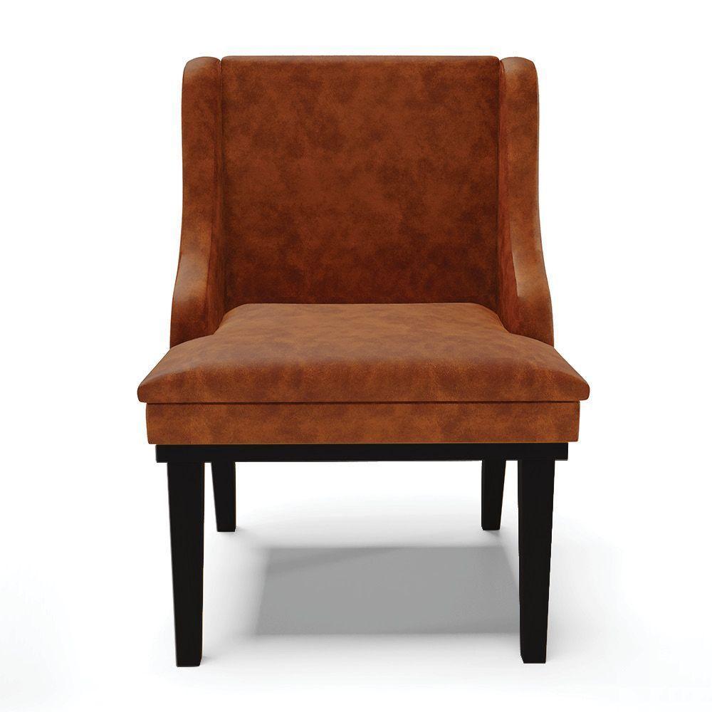 Kit 04 Cadeiras De Jantar Base Fixa Madeira Preto Cor Nozes - 7