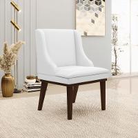 Kit 02 Cadeiras De Jantar Corino Branco Base Madeira - 8