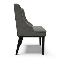 Cadeira De Jantar Suede Grafite Base Fixa Madeira - 6