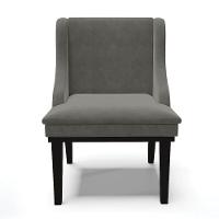 Cadeira De Jantar Suede Grafite Base Fixa Madeira - 7
