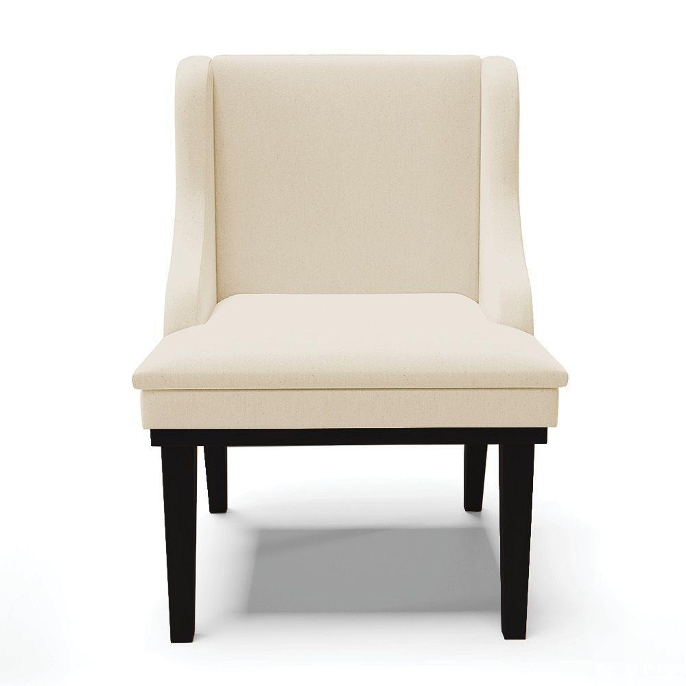 Kit 04 Cadeiras De Jantar Liz Base Madeira Preto A19 Bege - 6