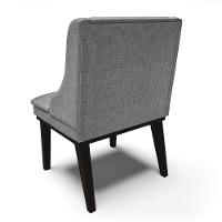 Kit 08 Cadeiras De Jantar Base Madeira Preto A26 Grafite - 5