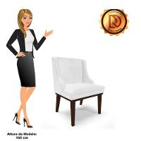 Kit 04 Cadeiras De Jantar Corano Branco Base Madeira - 3