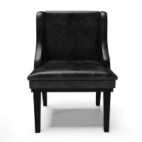 Kit 02 Cadeiras De Jantar Base Fixa Madeira Preto Cor Preto - 7