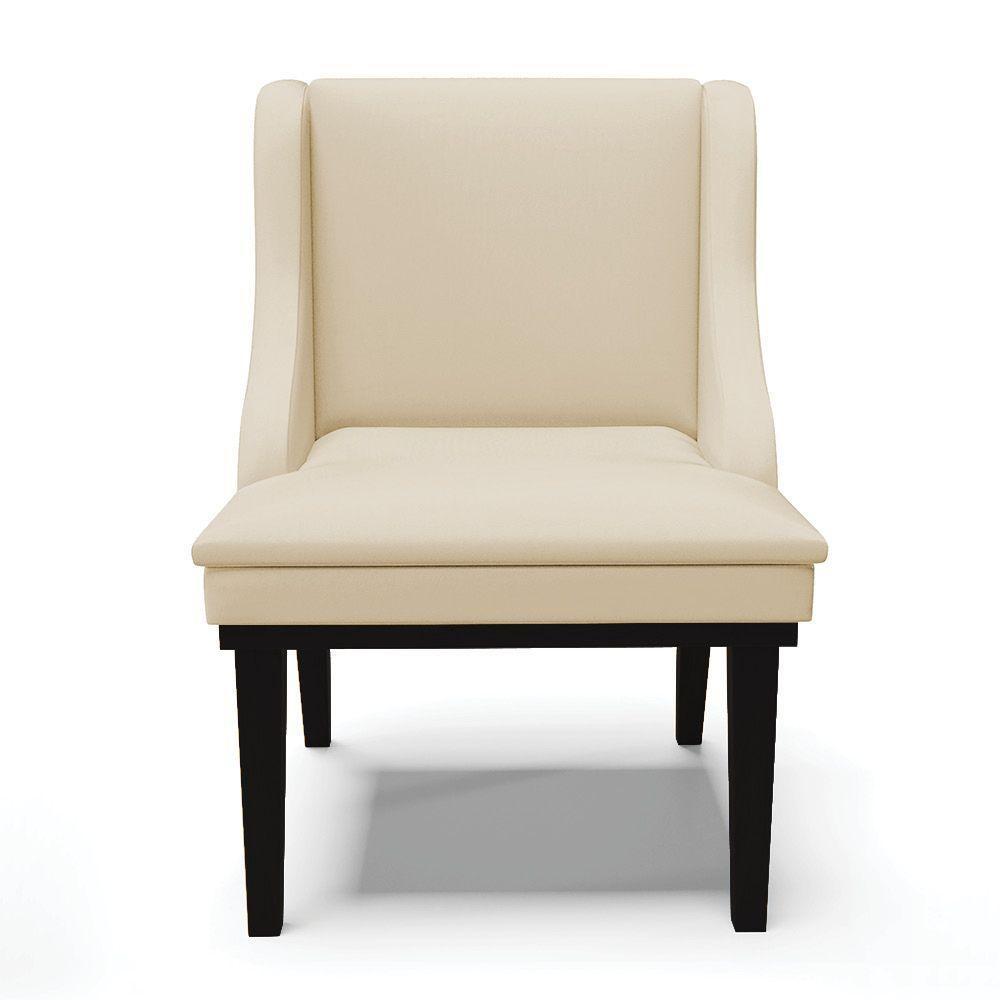 Cadeira De Jantar Corino Bege Base Fixa Madeira - 7