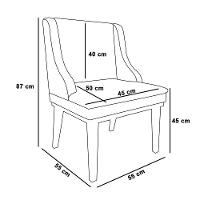 Kit 10 Cadeiras De Jantar Suede Marrom Base Madeira - 2
