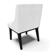 Kit 04 Cadeiras De Jantar Corano Branco Base Madeira - 5