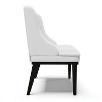 Kit 10 Cadeiras De Jantar Corino Branco Base Madeira - 6